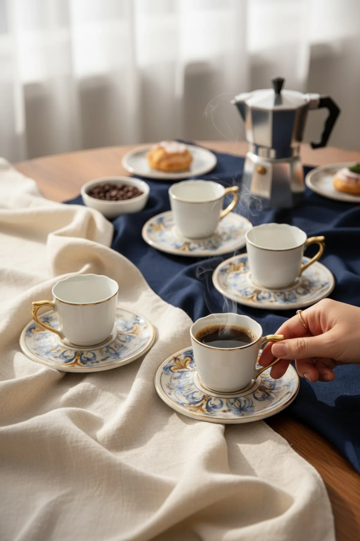 Florrie Kahve Fincanı 6’lı – Modern ve Estetik Kahve Sunum Seti