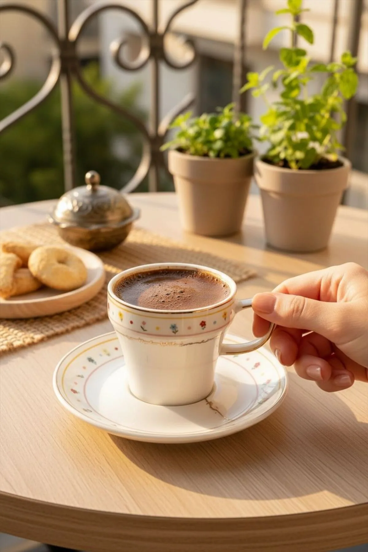 Acar Made With Love 6 Kişilik Kahve Fincanı Takımı | Dekoratif ve Zarif Sunum Seti