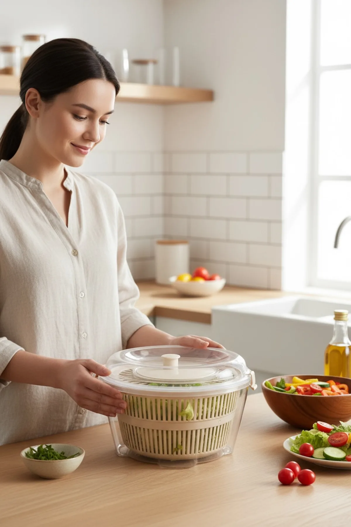 Vega Salata Kutusu Kahve – Bölmeli Taşınabilir Lunch Box, Sızdırmaz Kapaklı