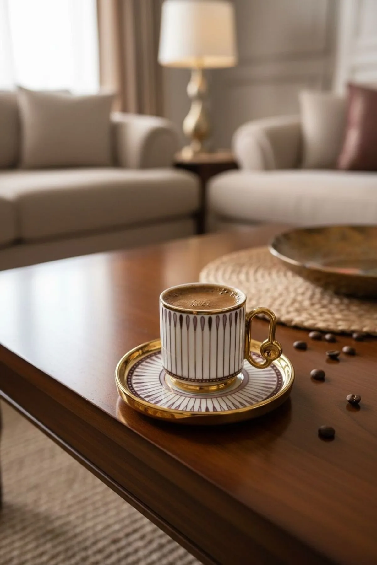 Kosova 6’lı Damla Fincan Takımı | Modern ve Dekoratif Kahve Fincanı Seti