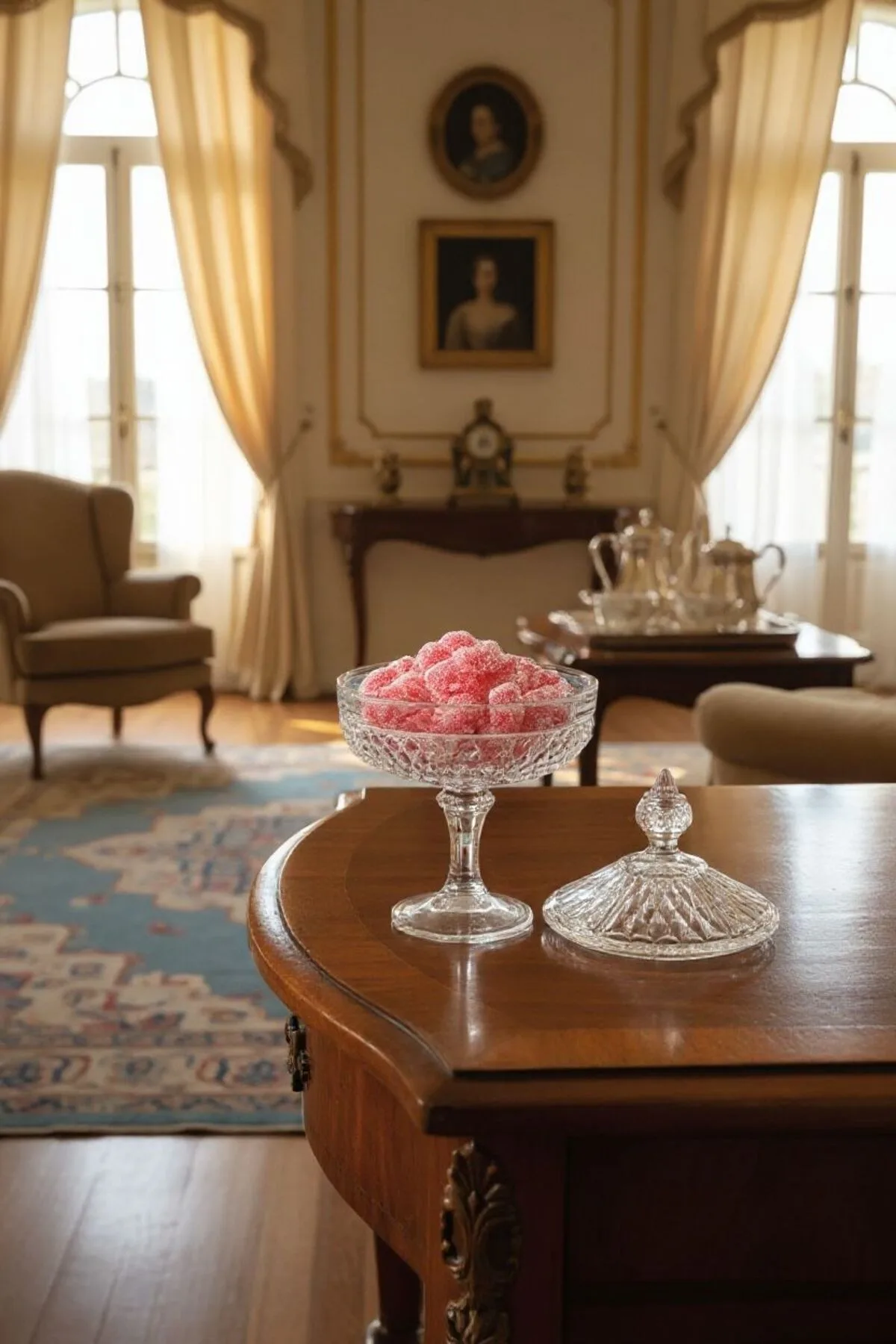 Paşabahçe Diamond Kristal Ayaklı Şekerlik | Dekoratif Cam Sunumluk