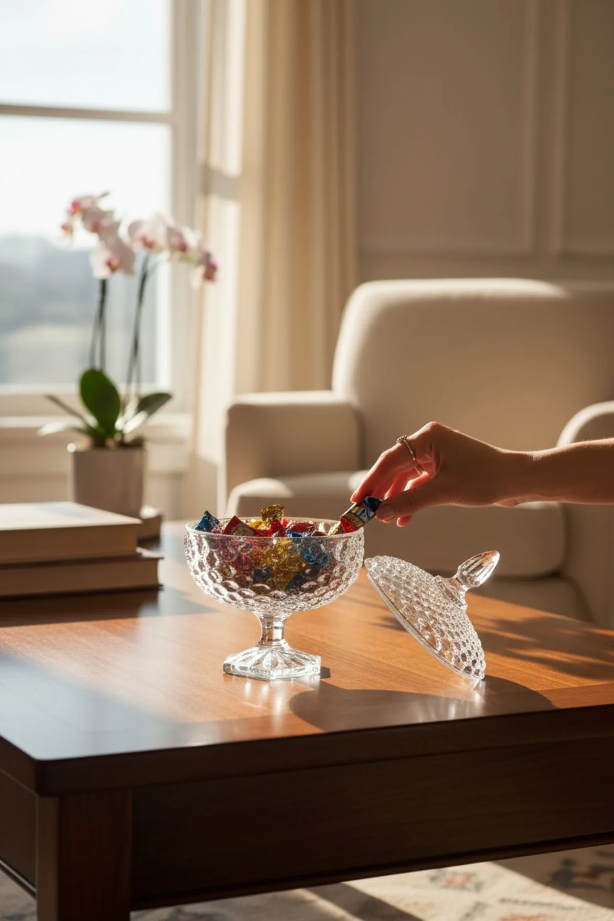 Balık Pullu Cam Şekerlik – Kapaklı Cam Şekerlik, Lokumluk ve Çerez Sunumluk