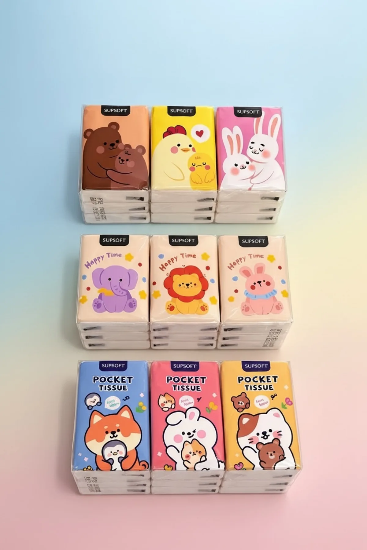 3 Paket 9’lu Cep Mendili/ 27 Mini Paket