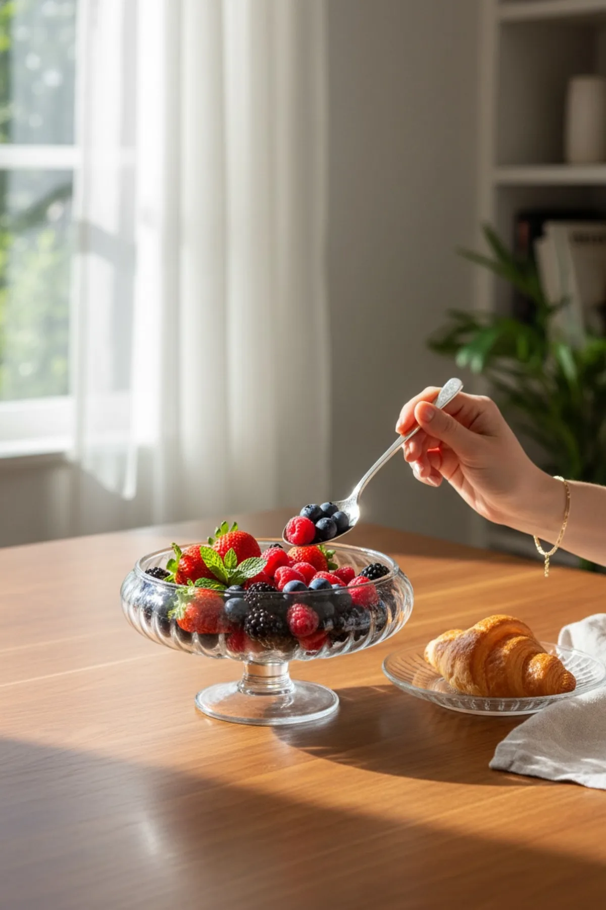 Coco Ayaklı Salata Kasesi 19 cm – Şık Cam Servis Kasesi, Sunum ve Salata Kases