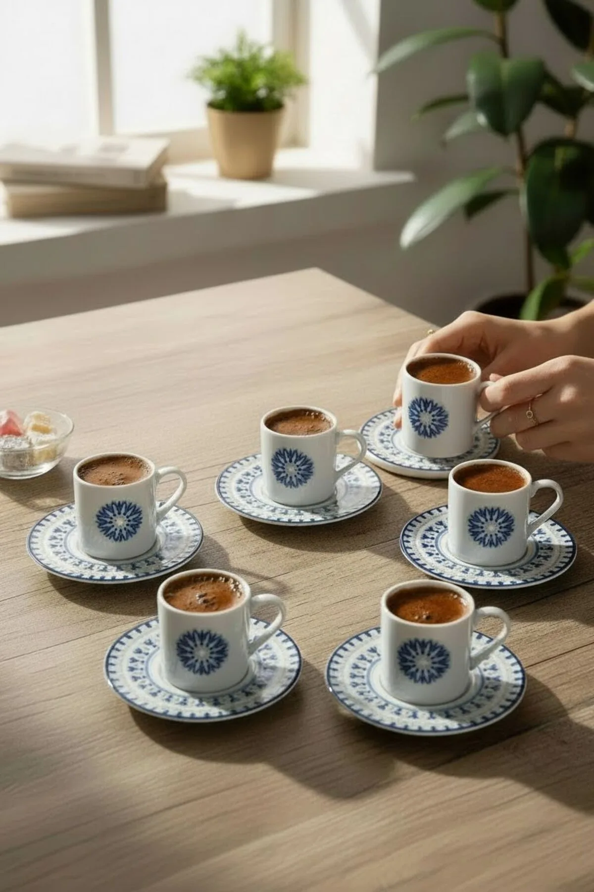 Ada 6’lı Kahve Fincanı Seti | Kahve Servis Takımı