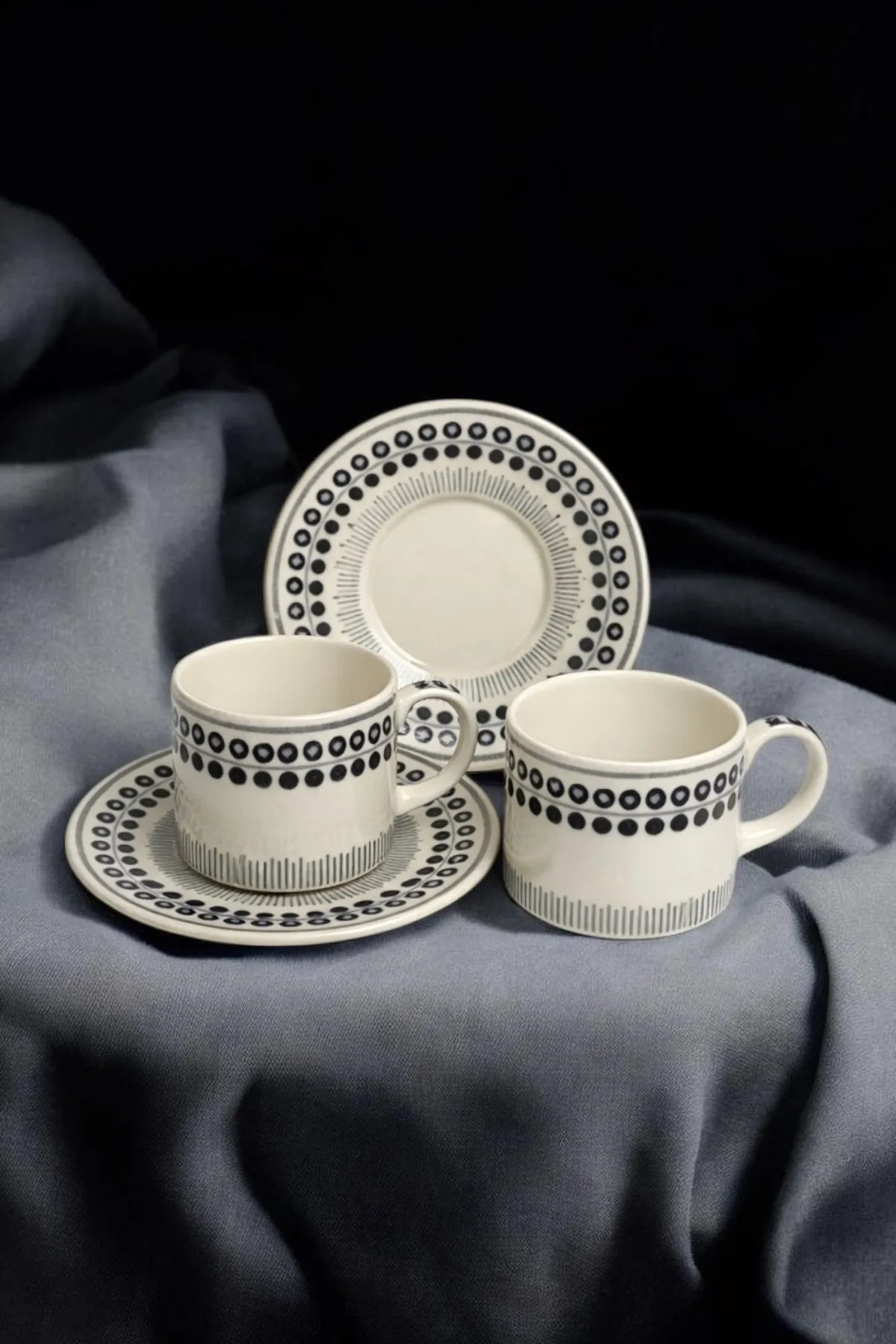 Piegon 2’li Kahve Fincanı Seti Mavi – Porselen Türk Kahvesi Fincan Takımı Şık Sunum