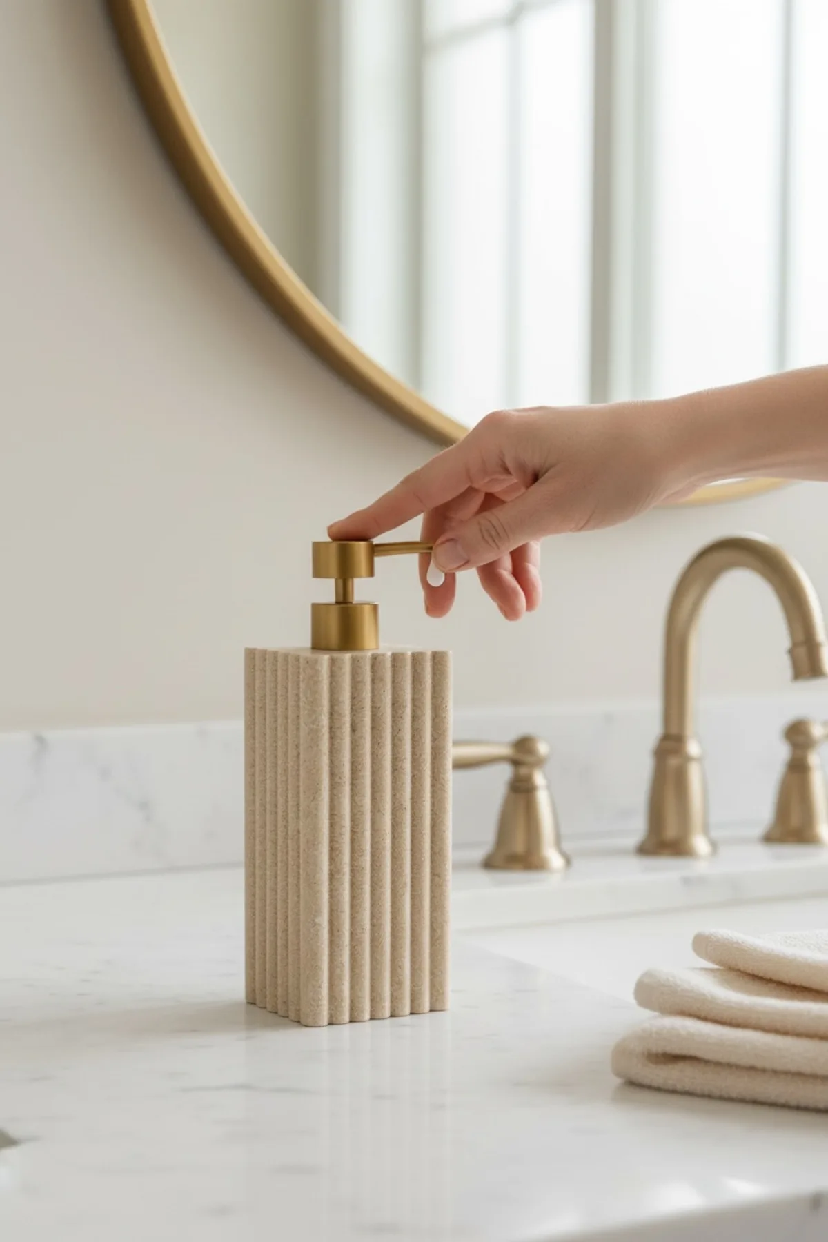 Ladurée 790 ml Mermer Line Sıvı Sabunluk – Şık ve Modern Banyo & Mutfak Dispenseri