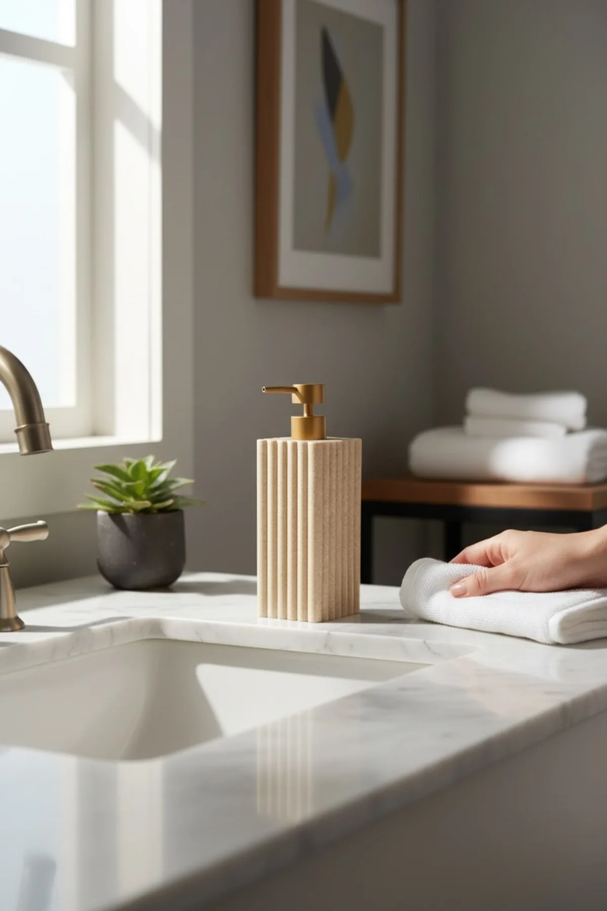 Ladurée 790 ml Mermer Line Sıvı Sabunluk – Şık ve Modern Banyo & Mutfak Dispenseri
