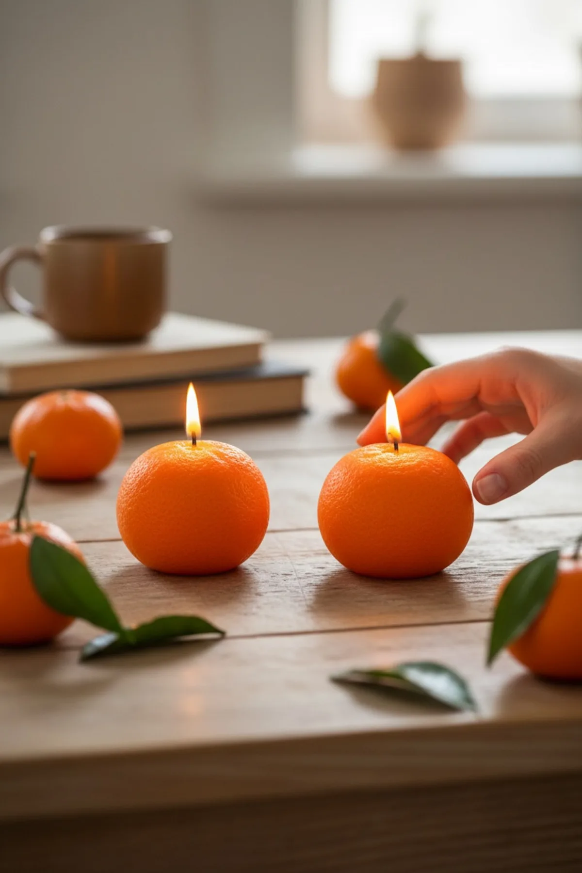 2’li Meyve Figürlü Mum – Dekoratif Meyve Tasarımlı Mum Seti