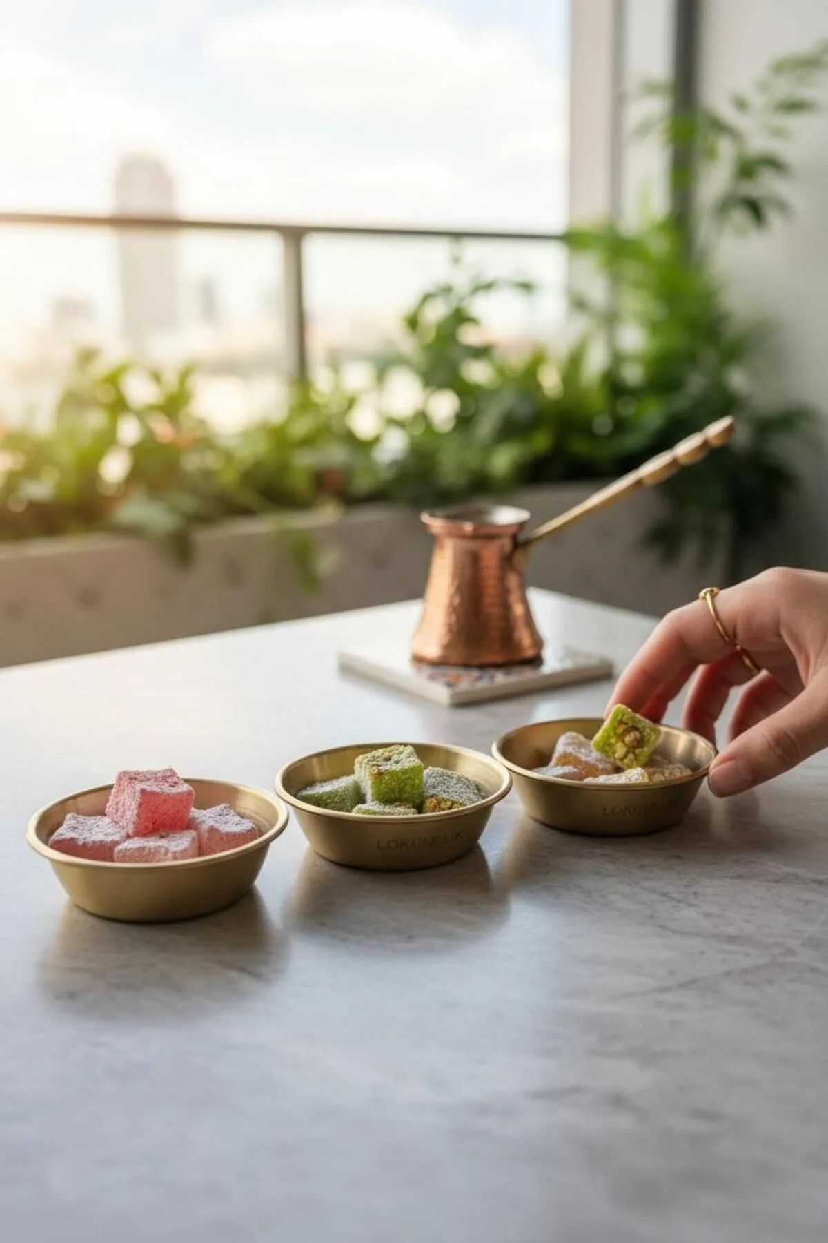 3’lü Gold Minik Kase Seti – 8 cm Dekoratif Sunum Kaseleri, Kahvaltı ve Meze Kaseleri