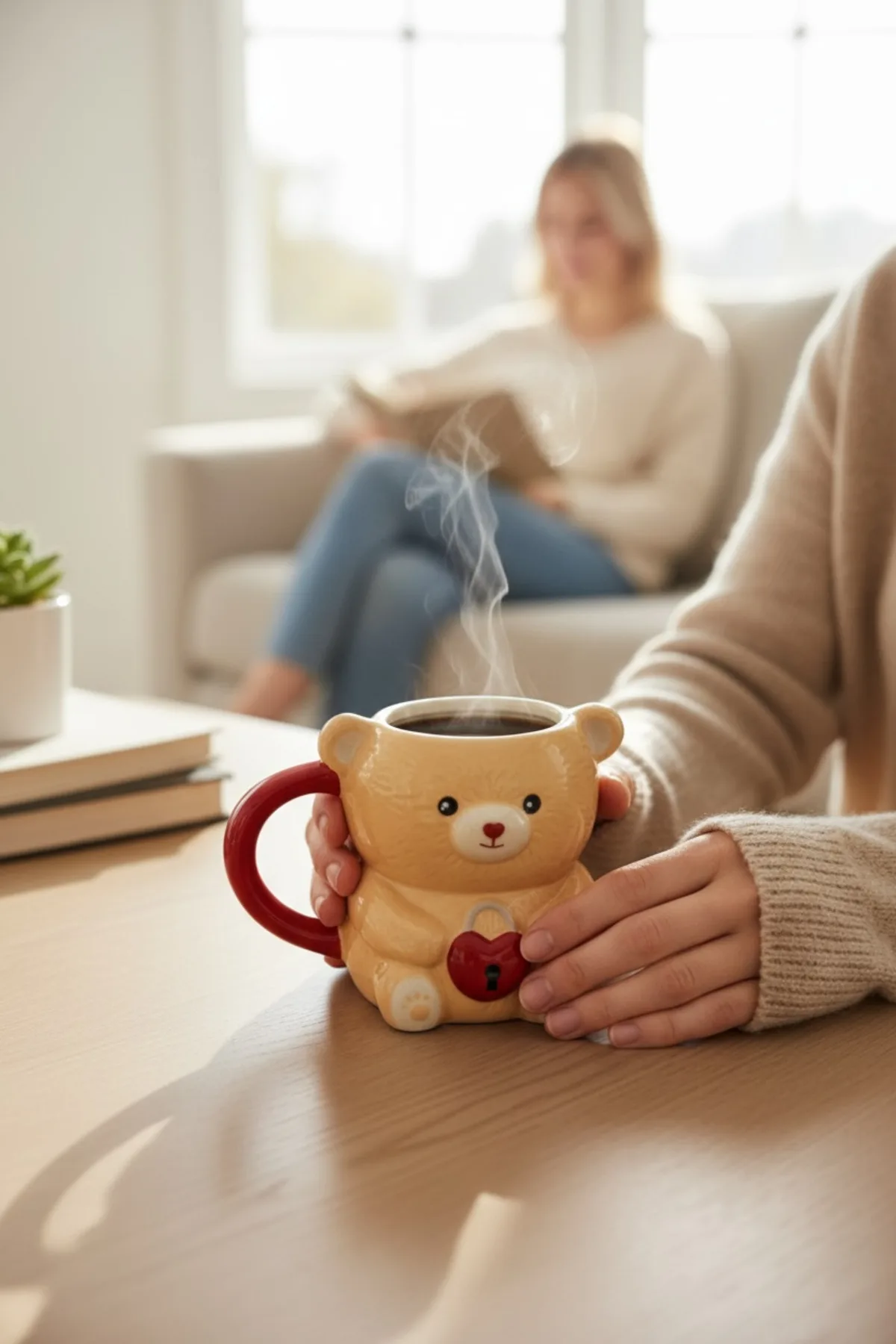 3D Hayvan Figürlü Kupa 430 ml – Porselen Büyük Boy Kahve ve Çay Kupası