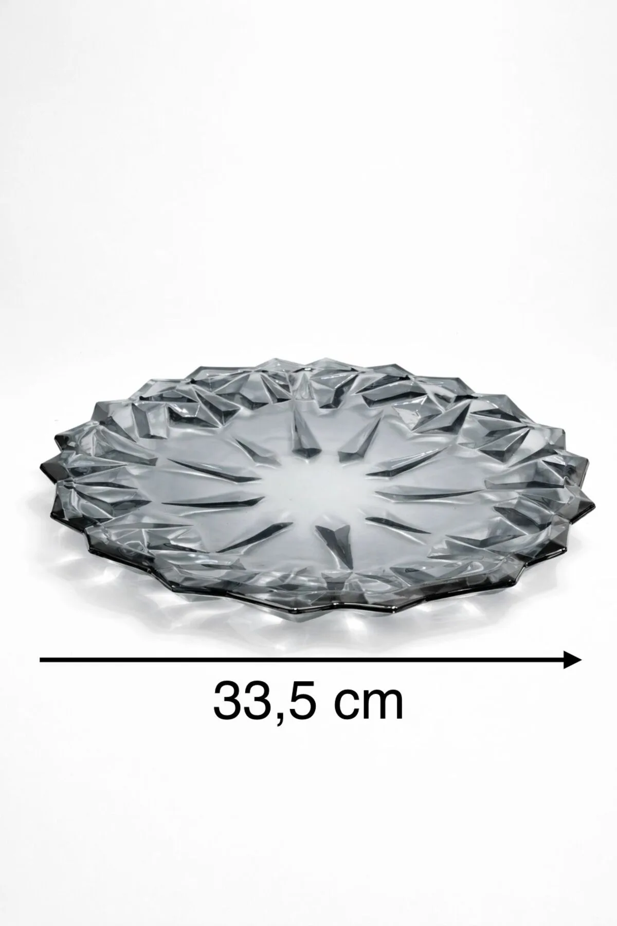 Cam Meyvelik – Dekoratif Sunumluk, Şık Servis Tabağı Siyah