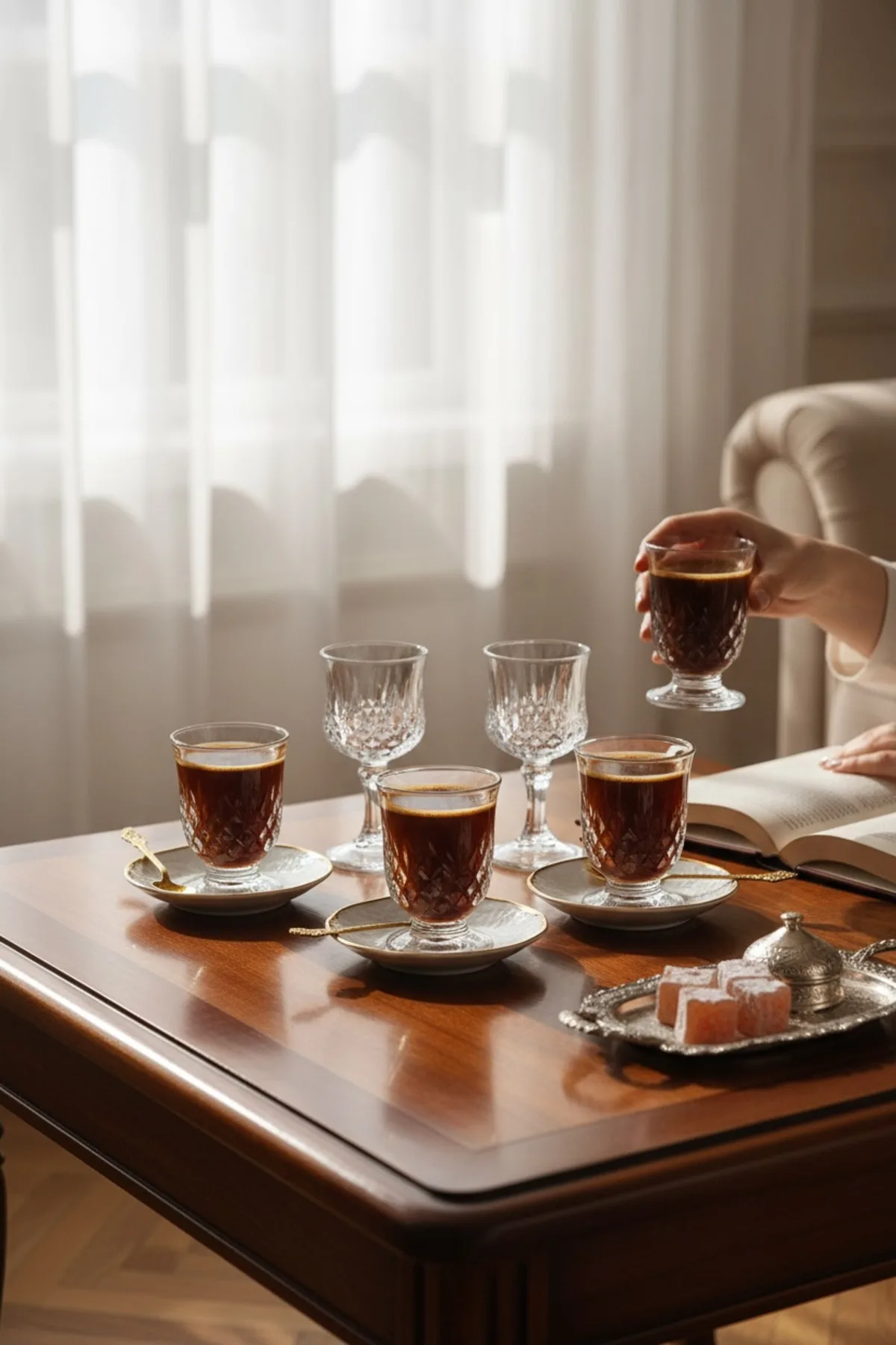 Kristal 50 ML Kahve Yanı Cam Bardak – Şık Sunumluk