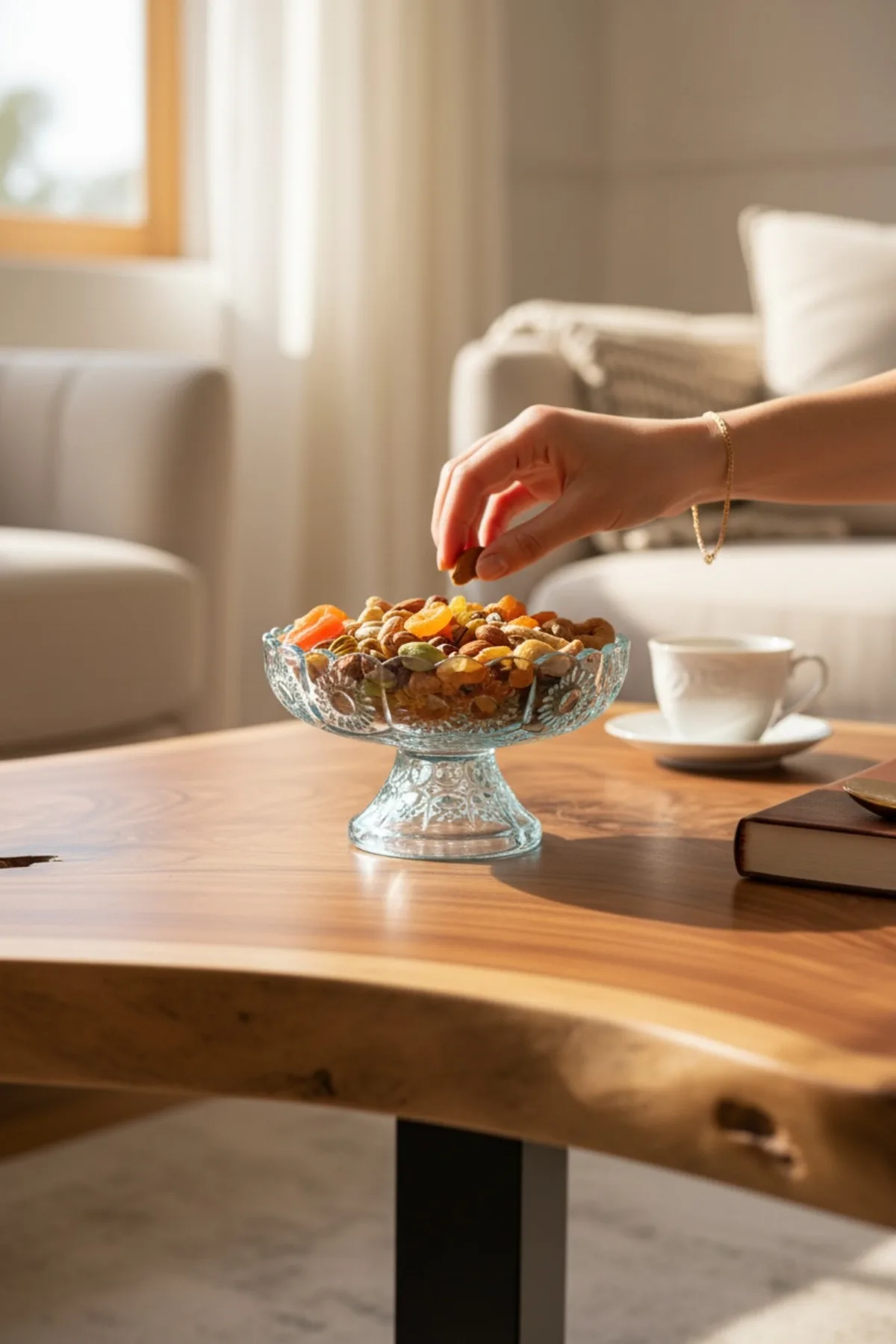 Sara 3’lü Çerezlik Seti – Cam Sunum Kasesi, Mezelik & Kahvaltılık Set