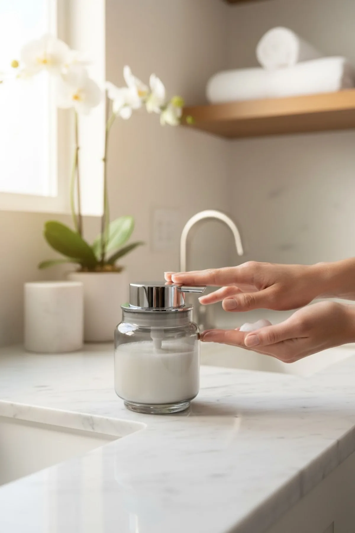 Sahhara 450 ML Sıvı Sabunluk – Cam Sabunluk Mutfak & Banyo