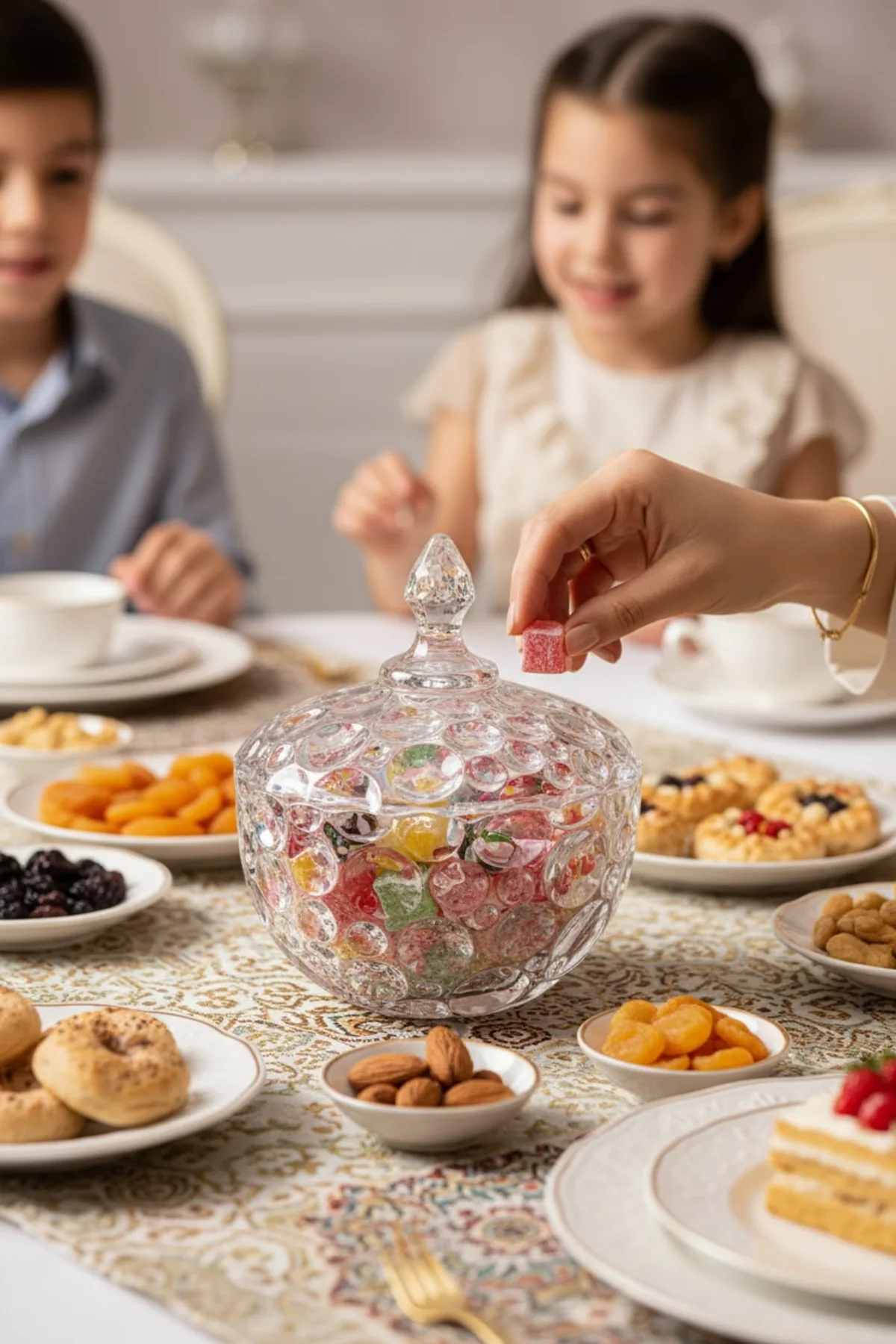 Crystal Cam Şekerlik – Kapaklı Dekoratif Şekerlik, Sofra ve Mutfak Aksesuarı