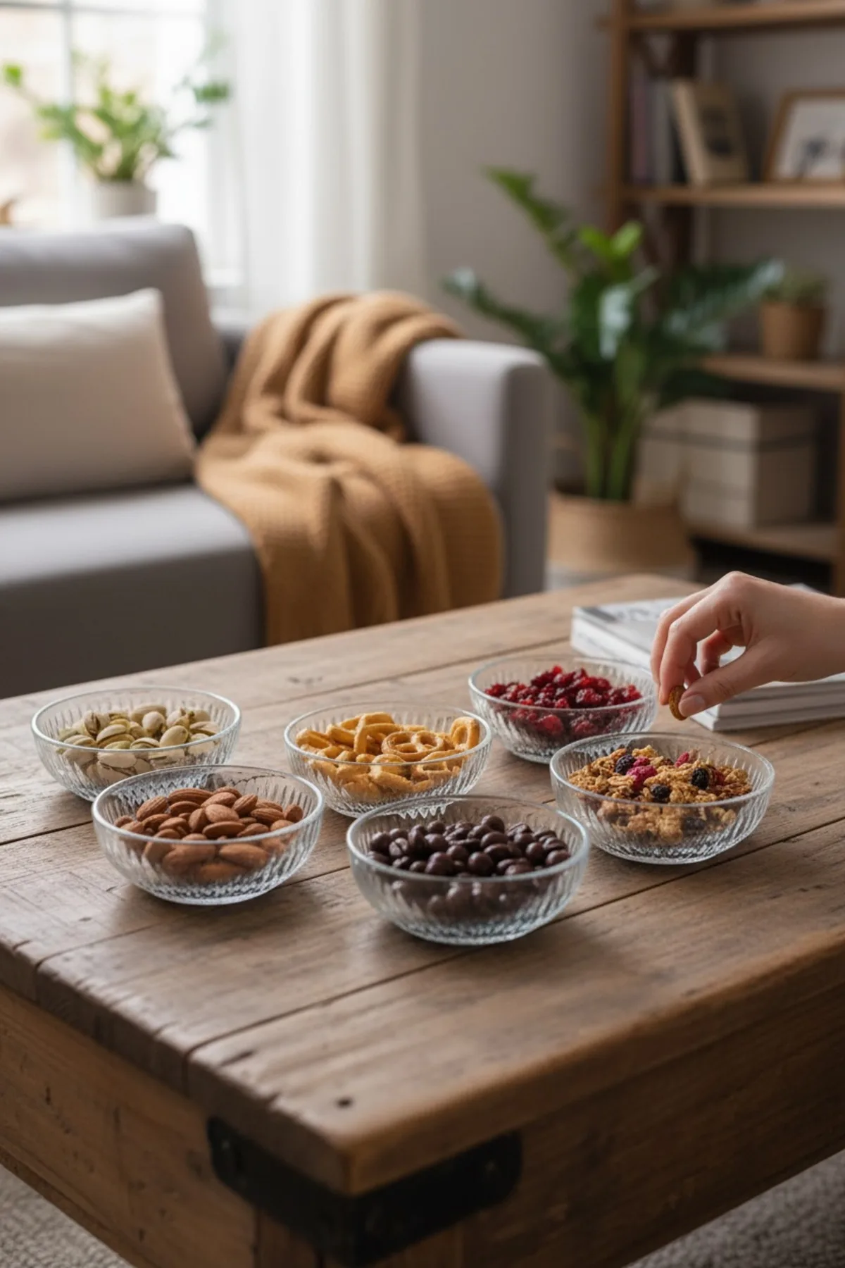 Dik Kenarlı 6’lı Çerezlik Seti – 10 cm Cam Sunumluk, Kahvaltılık & Mezelik