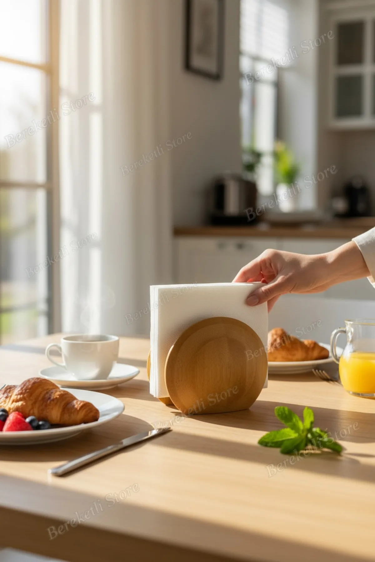 Bambu Peçetelik | Doğal ve Dekoratif Masa Üstü Peçete Tutucu