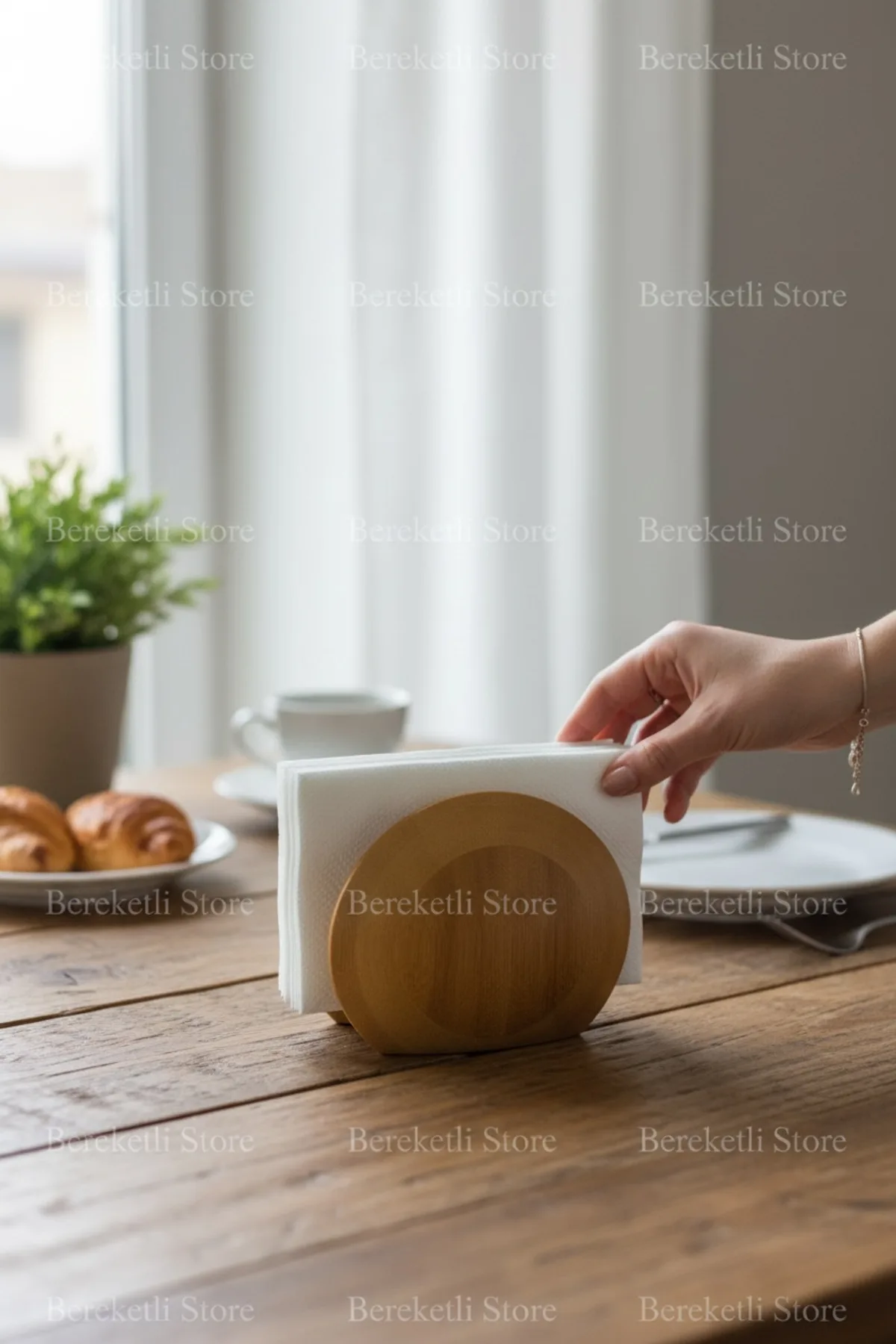 Bambu Peçetelik | Doğal ve Dekoratif Masa Üstü Peçete Tutucu