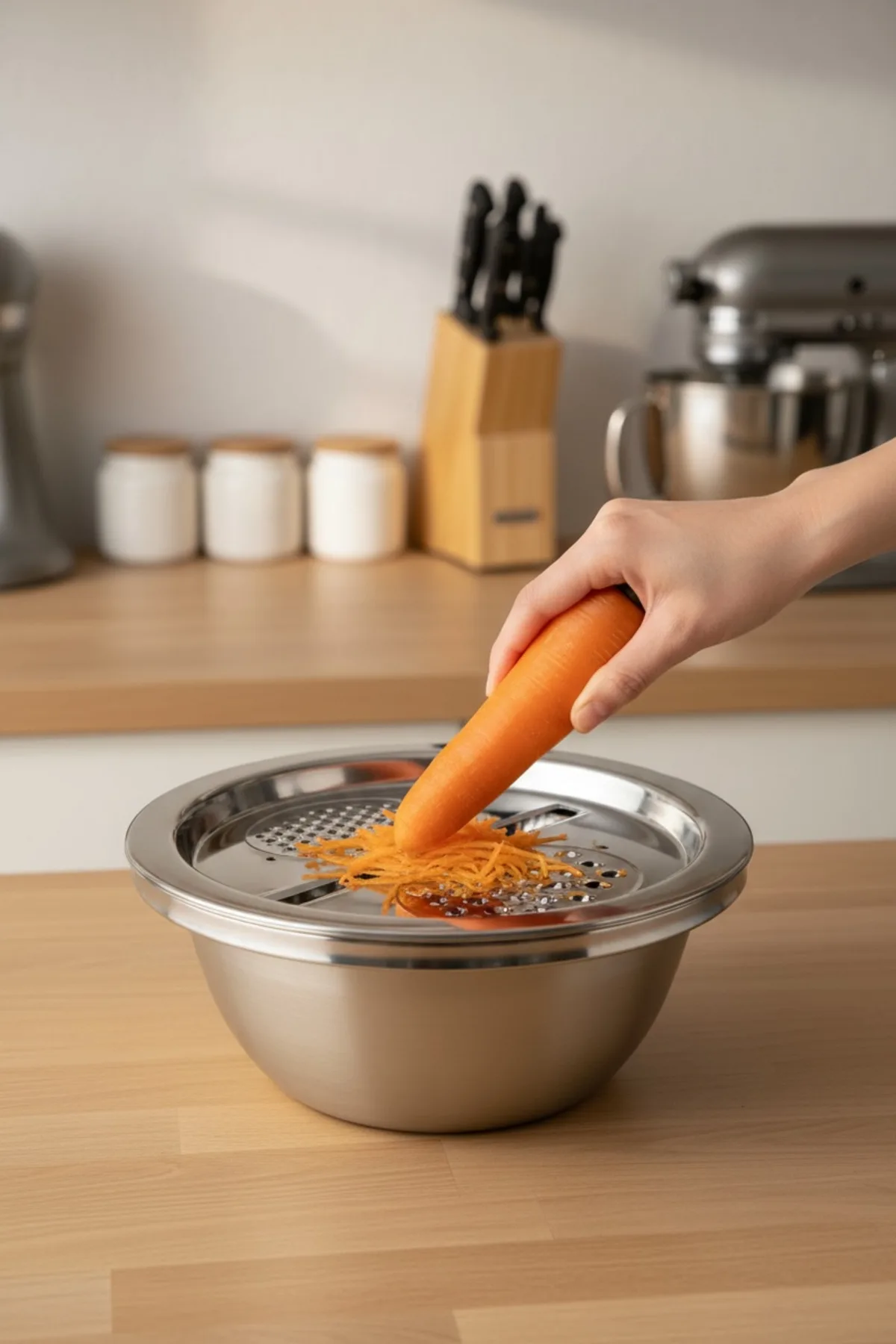 Çelik Hazneli Rende 24 cm Dayanıklı Mutfak Rendesi, Pratik Kullanım Ergonomik