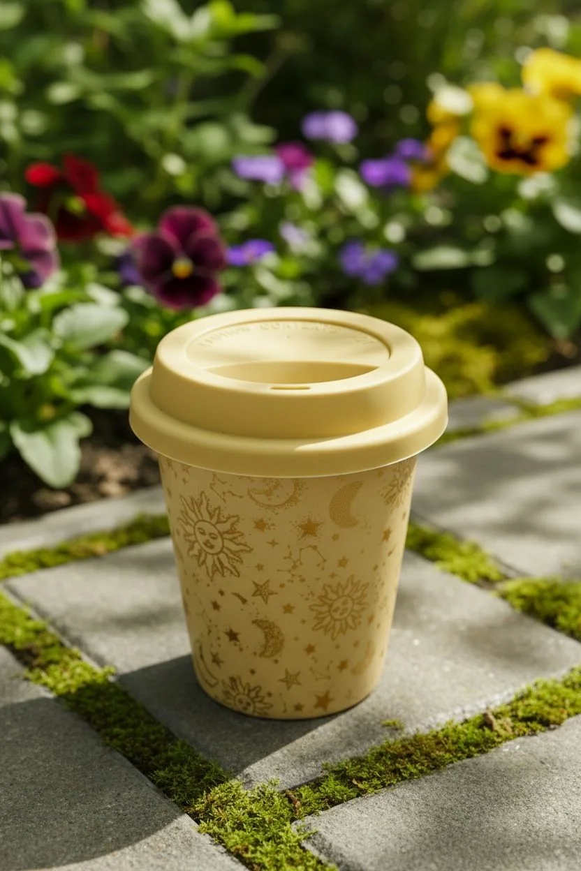 Emsan Kapaklı  Porselen Mug | 300 ml  Kapaklı Kahve Bardağı