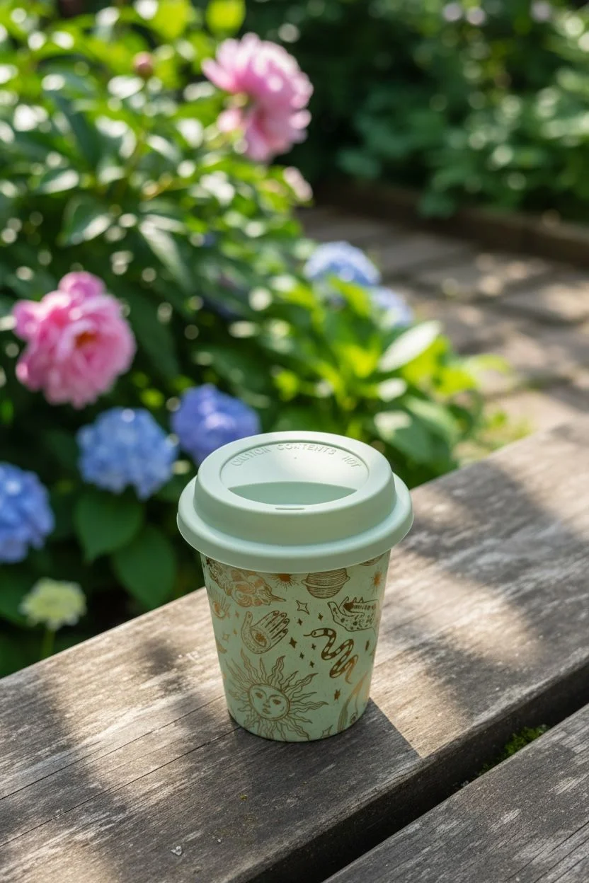 Emsan Kapaklı  Porselen Mug | 300 ml  Kapaklı Kahve Bardağı