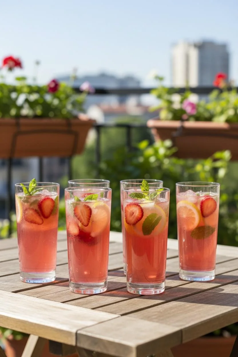 Lav Suma Limonata Bardağı 6'lı Set – Şeffaf Cam Meşrubat Bardağı