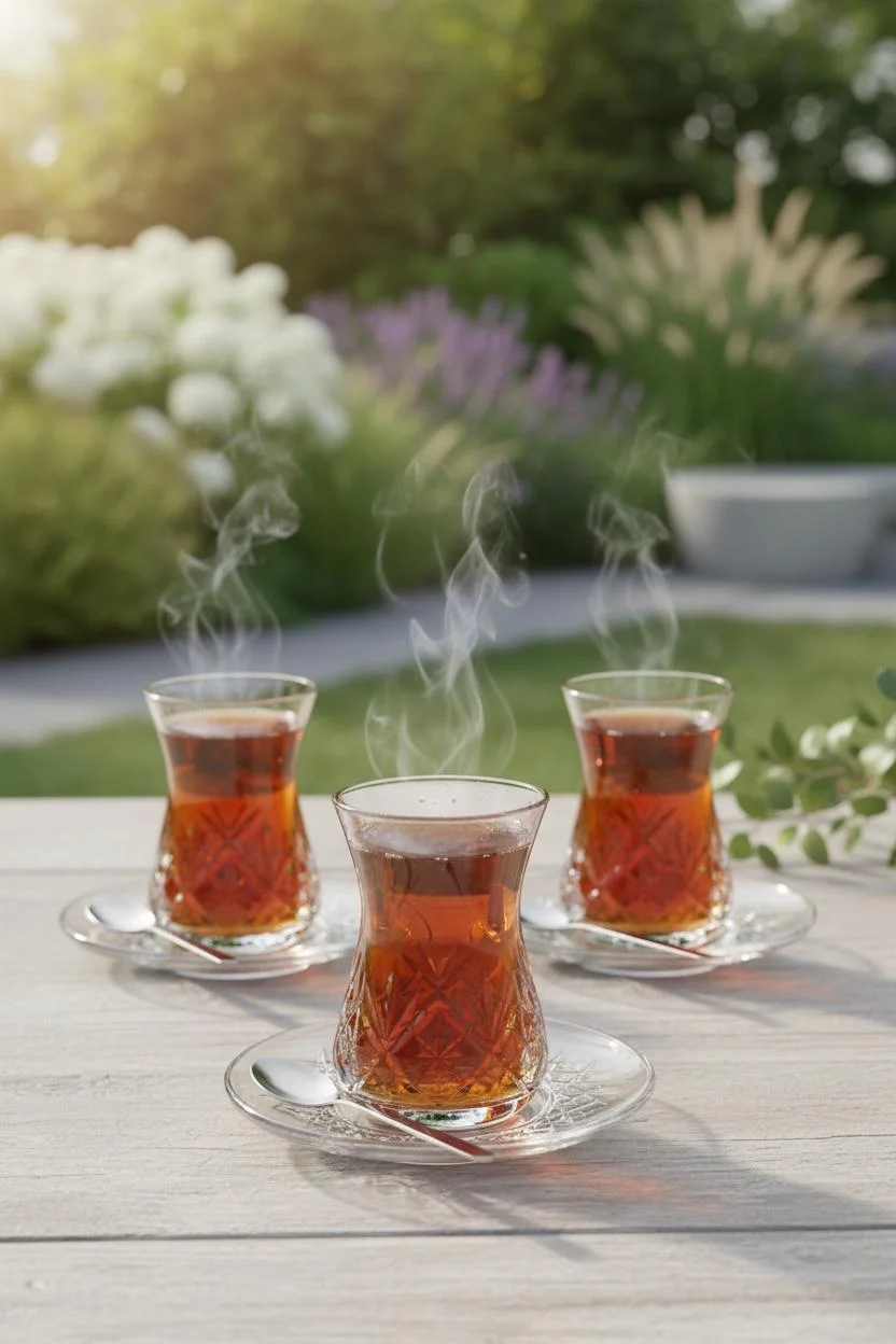 Paşabahçe Timeless 6 Kişilik 12 Parça Cam Çay Seti | Zarif ve Şık Sunum Takımı