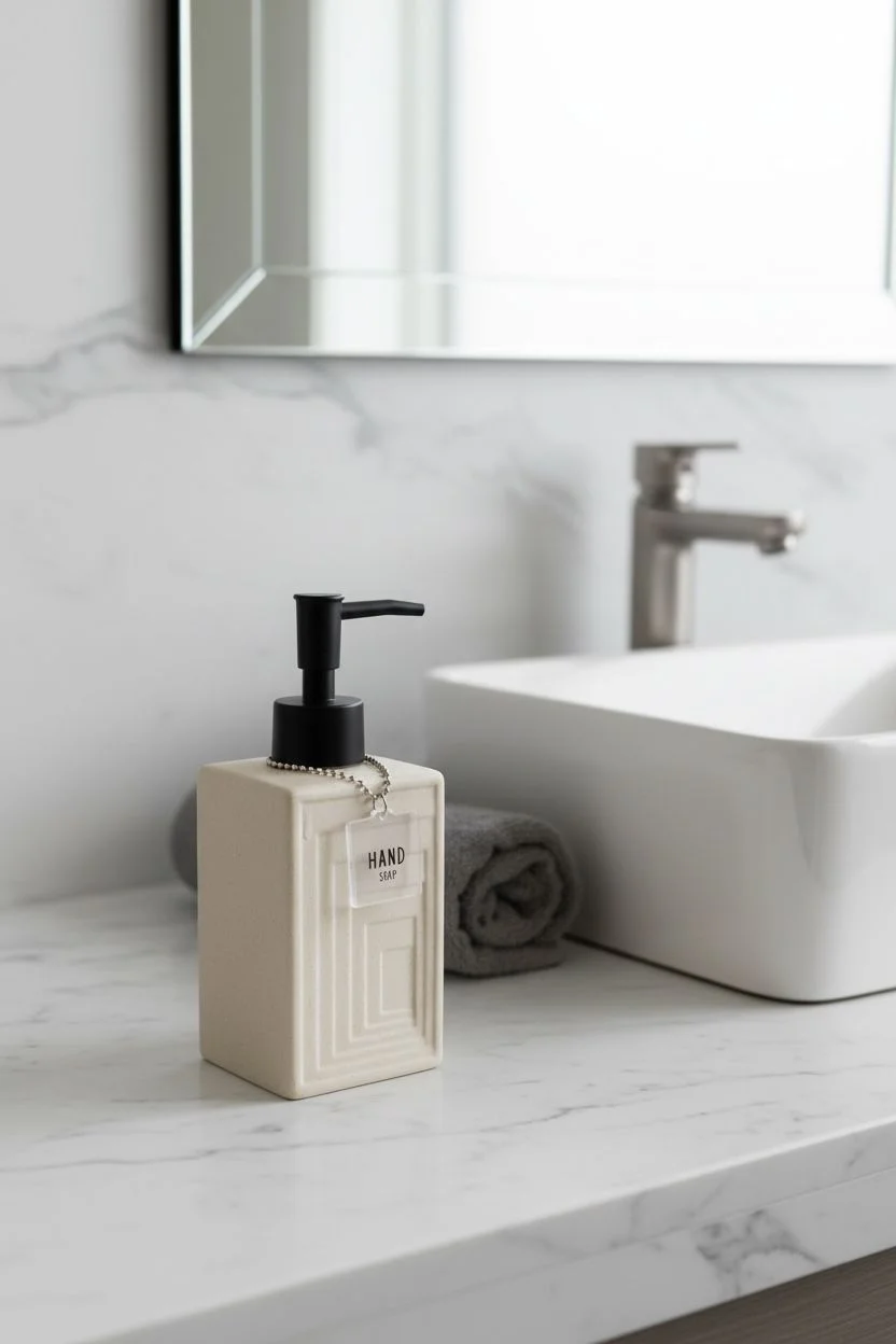 Acar Rory Stonware Collection 300 ml Sıvı Sabunluk | Banyo ve Mutfak Sabun Dispenseri