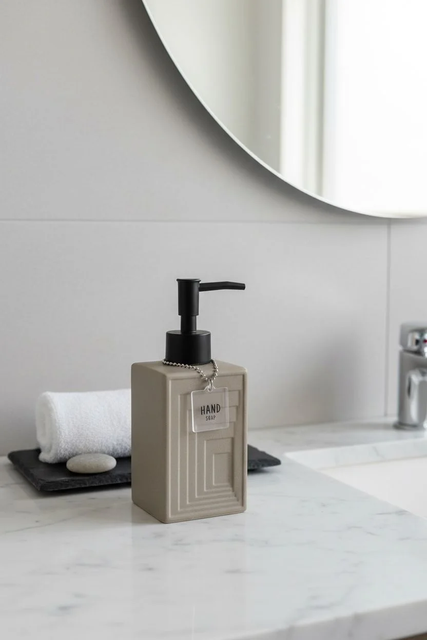 Acar Rory Stonware Collection 300 ml Sıvı Sabunluk | Banyo ve Mutfak Sabun Dispenseri