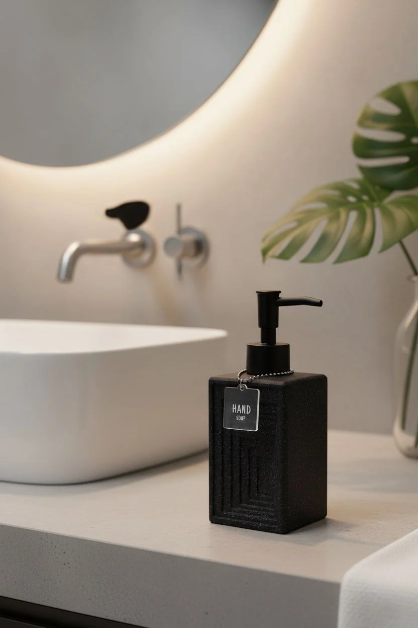 Acar Rory Stonware Collection 300 ml Sıvı Sabunluk | Banyo ve Mutfak Sabun Dispenseri