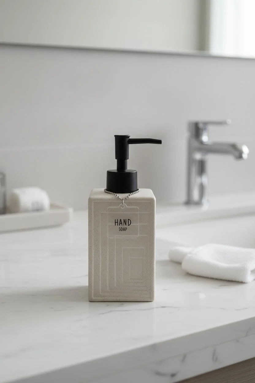 Acar Rory Stonware Collection 300 ml Sıvı Sabunluk | Banyo ve Mutfak Sabun Dispenseri