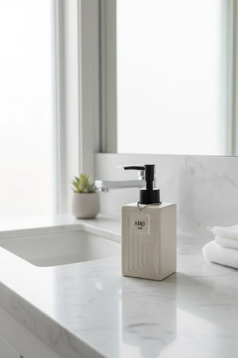 Acar Rory Stonware Collection 300 ml Sıvı Sabunluk | Banyo ve Mutfak Sabun Dispenseri