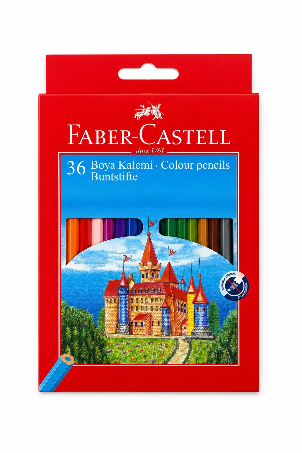 Faber-Castell 36'lı Kuru Boya Kalemi | Canlı Renkler Profesyonel Boyama Seti