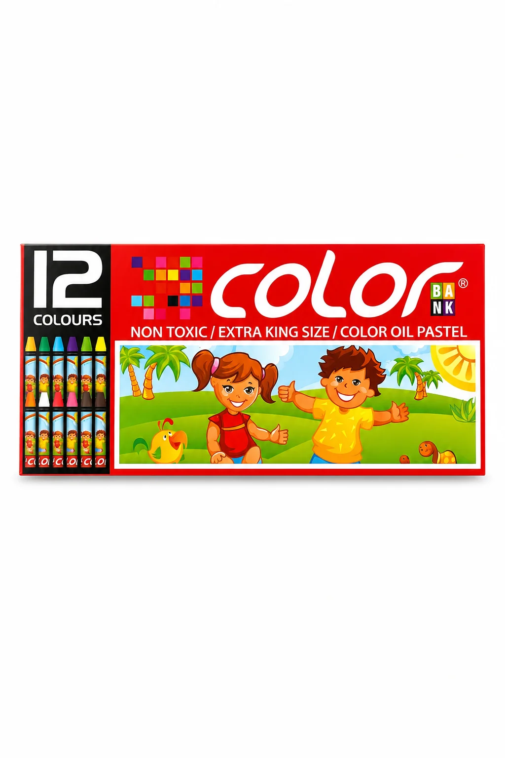Colorbank 12'li Pastel Boya | Canlı Renkler Pastel Boya Seti
