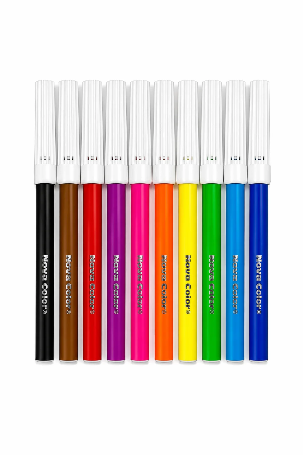 Nova Color 12 Renk Keçeli Kalem Seti | Canlı Renkler Boyama Kalemleri