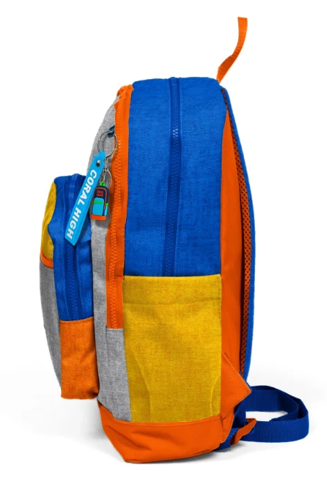 Coral High Kids 33221 Gri Turuncu Renkli Çocuk Okul Sırt Çantası