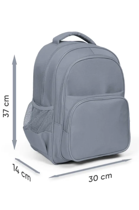 Coral High Kids 14416 Okul Sırt Çantası | Lacivert Mavi Gemi Desenli 3 Bölmeli