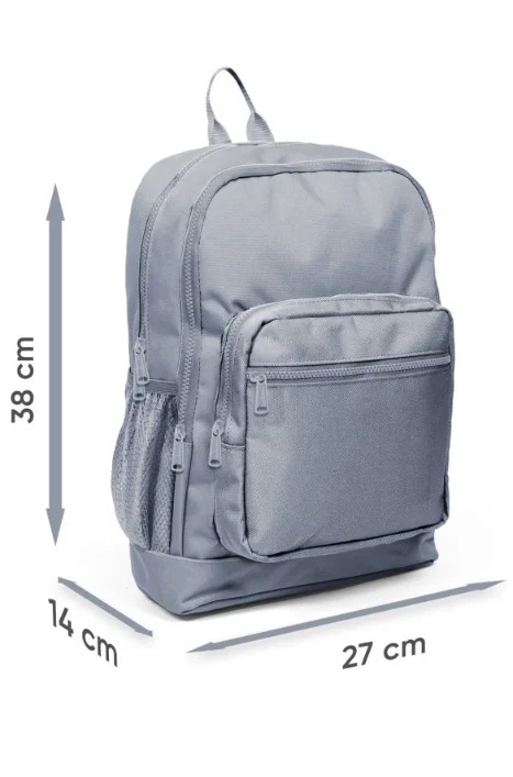 Coral High Kids 33212 Okul Sırt Çantası | Lacivert Sarı Kırmızı Çizgi Desenli