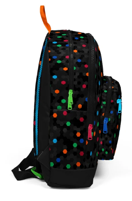 Coral High Kids 33210 Okul Sırt Çantası | Çok Renkli Petek Desenli