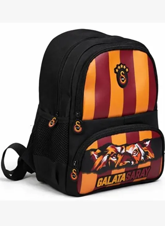 Me Galatasaray Lisanslı Aslan Baskılı Anaokulu Çantası | Erkek Çocuk Sırt Çantası 26569