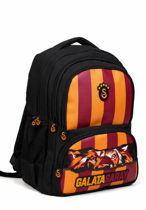 Me Galatasaray Aslan Baskılı Çubuklu Okul Çantası | Çocuk Sırt Çantası 26568